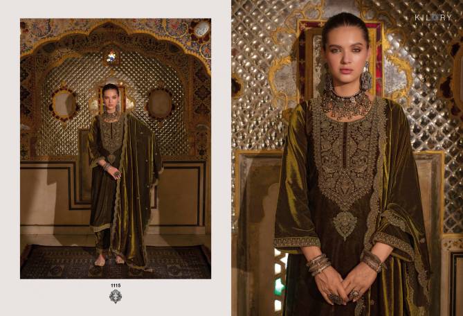 Noor E Jahan By Kilory Premium Velvet Embroidery Salwar Kameez Wholesale Shop In Surat